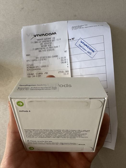 Apple Airpods 4th Gen неразопаковани с гаранция