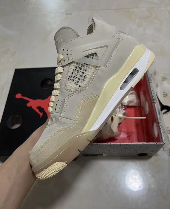 Air Jordan 4 Retro x Off-White Sail