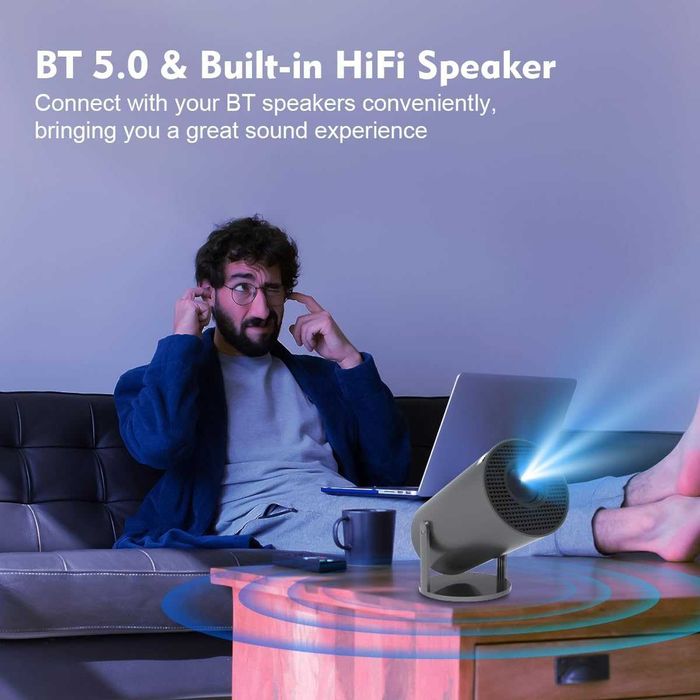 Magcubic 300B Преносим проектор 4K с WiFi 6 и BT 5.0