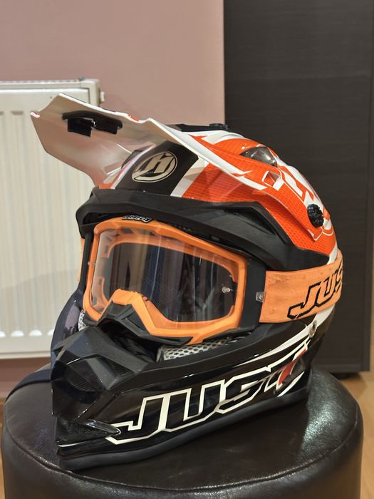 Каска за кросов мотор с очила