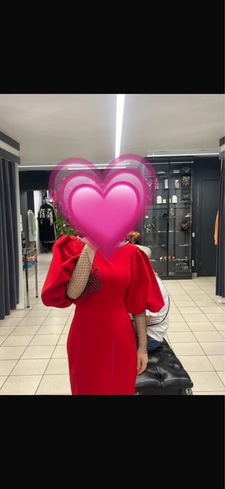 Продаю вечернее платье,красное