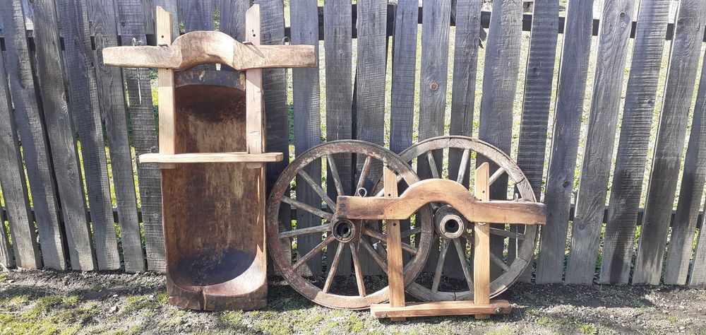 Juguri boi ,roti din lemn ,covata