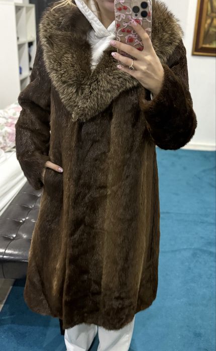 Blana lunga vizon M-L fara niciun defect