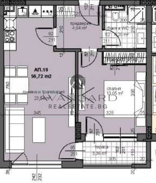 Продава се Двустаен апартамент в Пловдив, Тракия - 65 кв.м за 1570 €/кв.м - Снимка #11