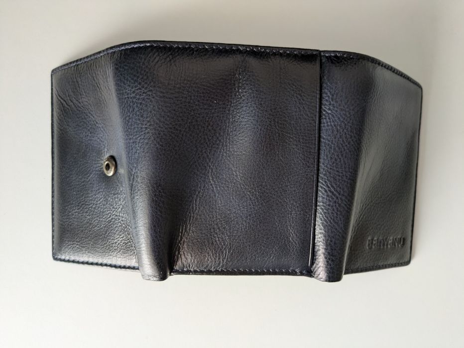 Portofel barbati din piele - albastru - NOU