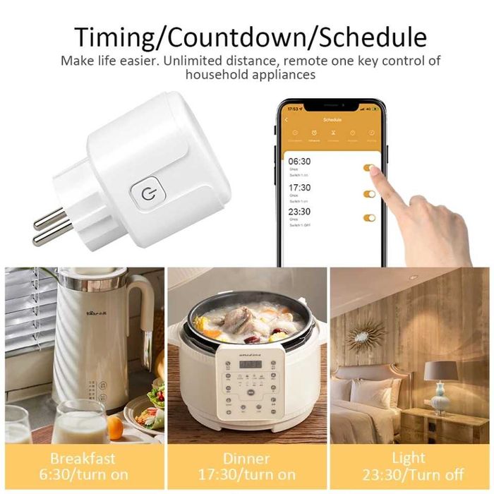 Енергиен монитор електромер Смарт Wifi контакт Ватметър през Android
