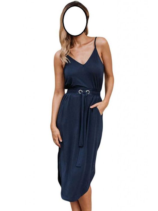 rochie albastra bleumarin