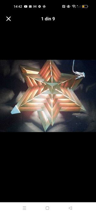 Stea decorativă cu bec