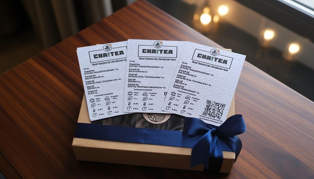 Подарочный набор из пяти сортов китайского чая.