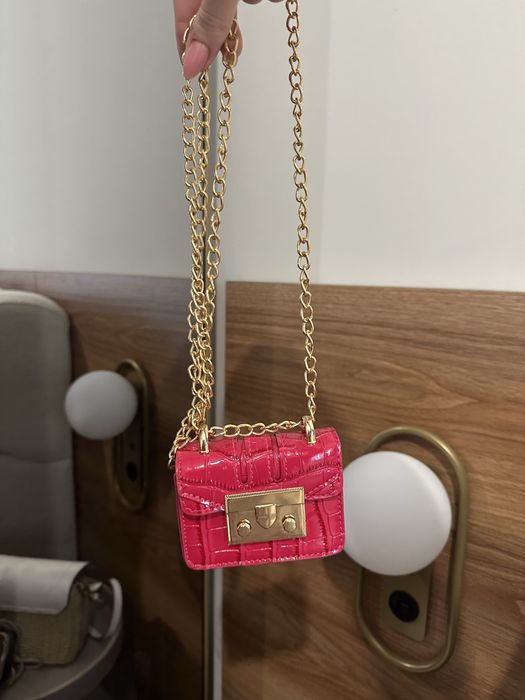 Мини чанти в кафяво и циклама