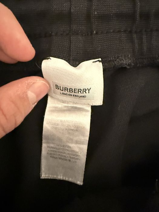 Pantaloni burberry negri