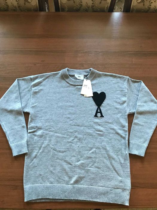 Свитер Ami, серый, XL, новый