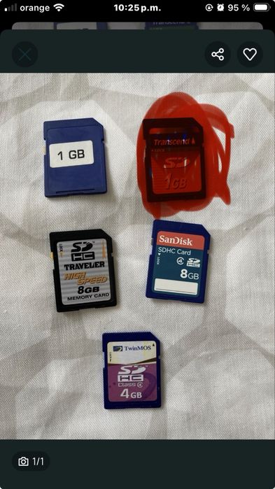 SD 1 gb. Card sd 1 gb. Memorie canera foto sd 1gb
