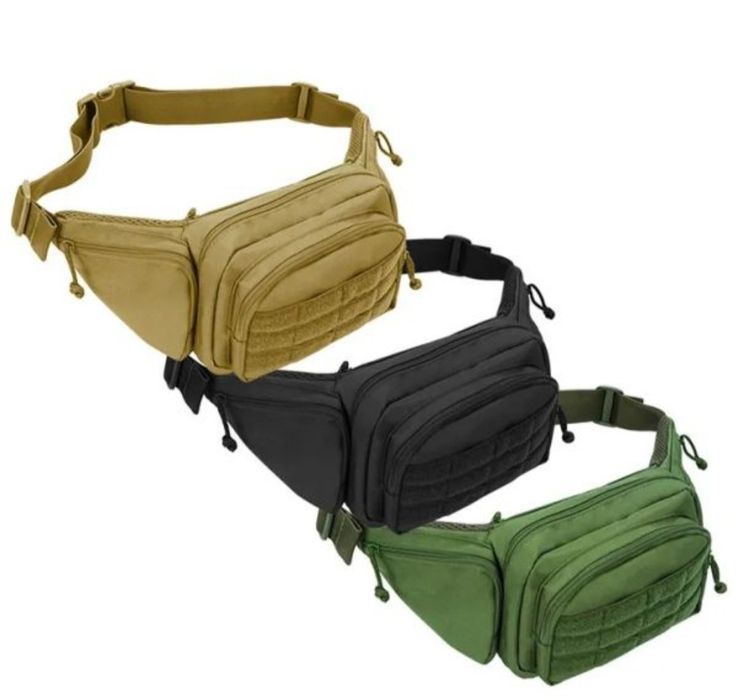Тактическа чанта за кръста + кобур, различни мод
