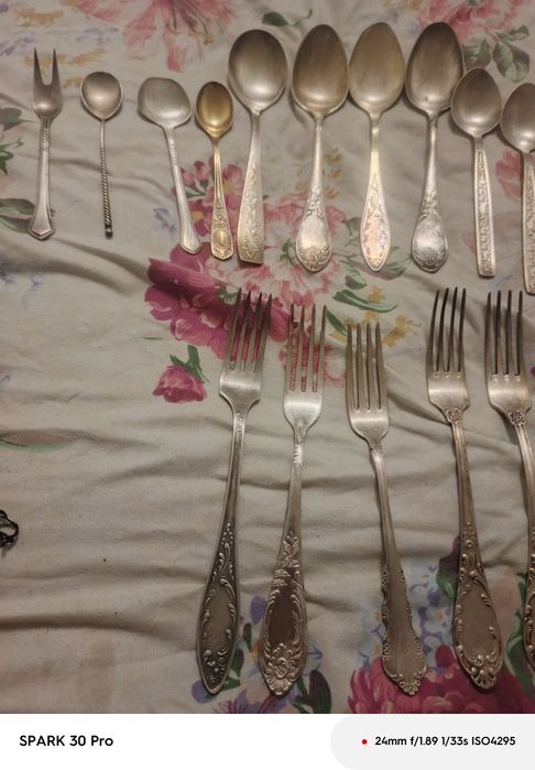 Мельхиор ложки, вилки и ножи ссср