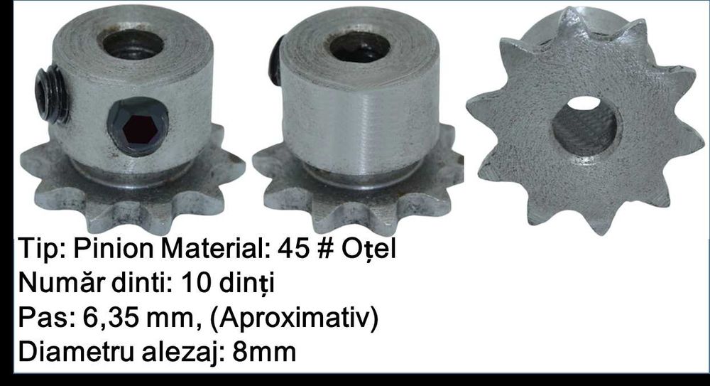 Pinioane 6,7,11,13,14-20 dinti pentru motor. Pinion Nou!