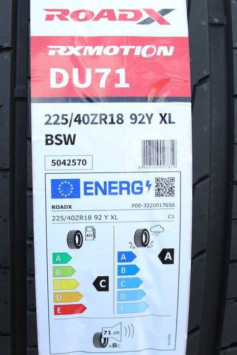 Anvelope vara noi 225/40R18 92Y, XL, ZR, RoadX, DOT 2025