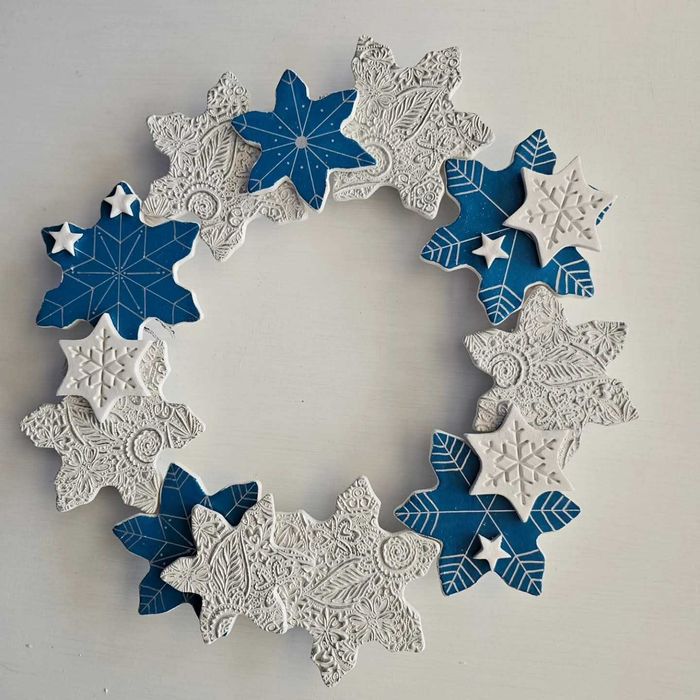 Set Decoratiune Craciun din Lut Handmade Globuri Brad - Personalizabil