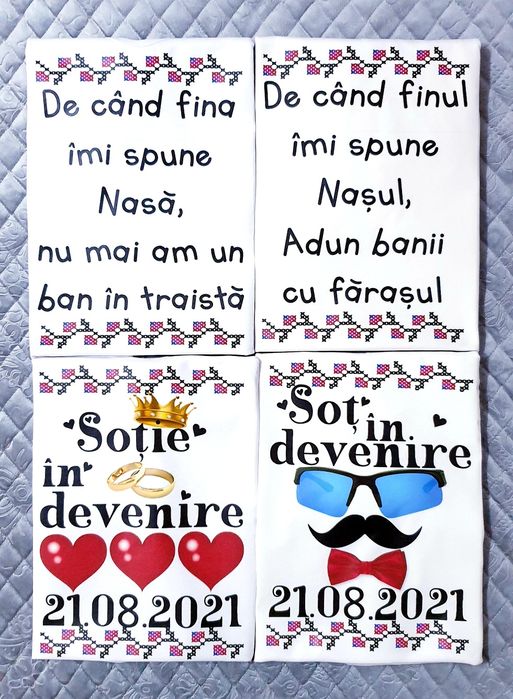 Tricouri personalizate cununie,domnișoare de onoare