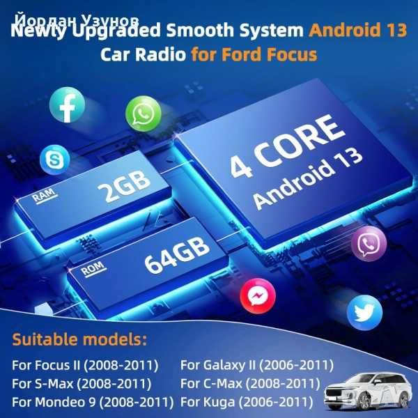 Мултимедийна система с Андроид за Ford