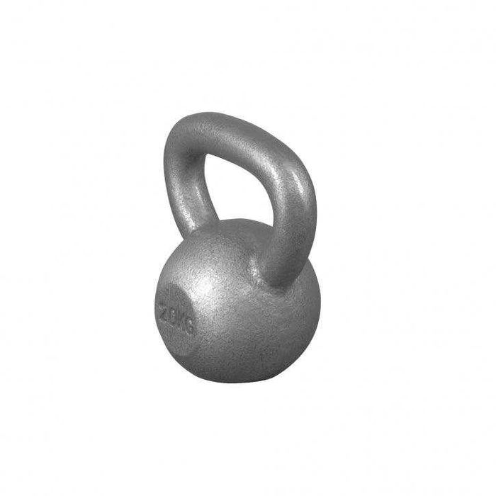 Kettlebell din fier 20 kg Gorilla Sports, gri si negru