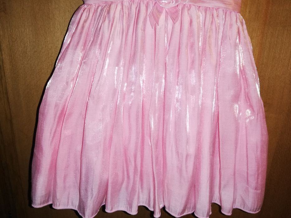 Rochie eleganta roz fetita 9-12 luni