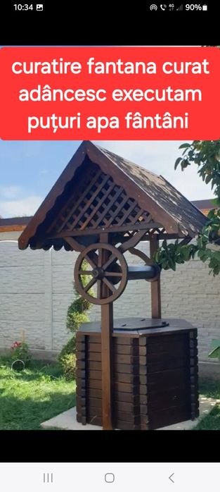 Curățire fantana puțuri