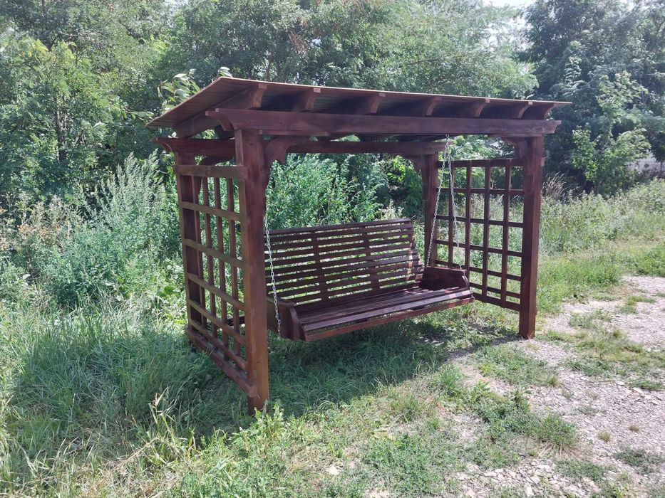 Balansoar rustic din lemn