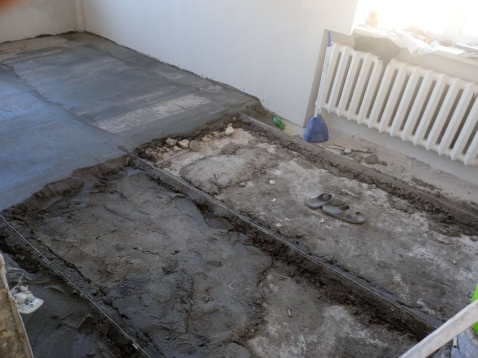 Наливной пол. Стяжка пола.