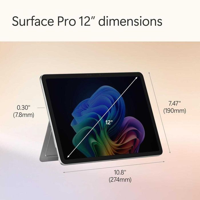Microsoft Surface Pro 12 2K IPS Snapdragon X Plus  16GB LPDDR5 512GB