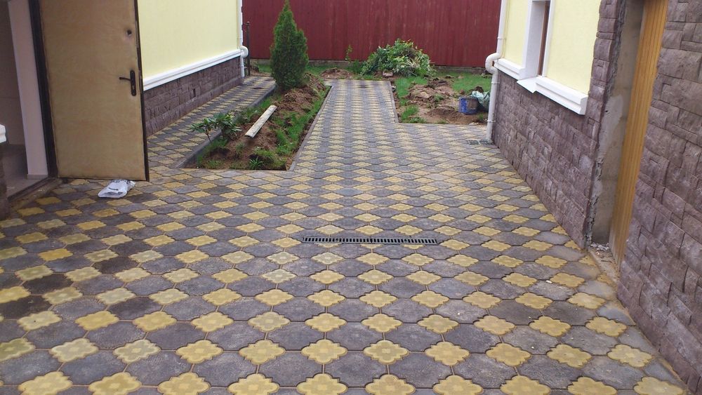 Укладка брусчатки