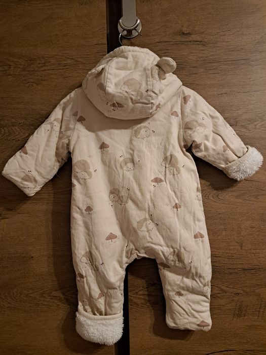 Salopeta bebe H&M cu gluga - captusita - marimea 62