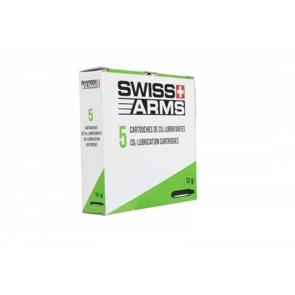 Capsule CO2 Swiss Arms 12 gr cu ulei siliconic / set.5 buc