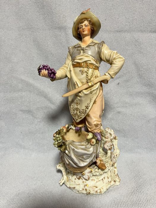 Колекционерска порцеланова двойка E&A Muler,Germany