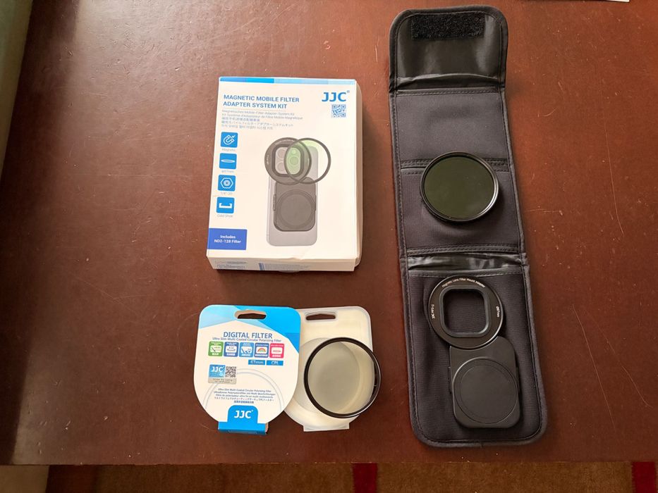 JJC 67 mm Variable ND Filter + CPL Magnetic Lens Filter Adapter Kit за iPhone за Айфон