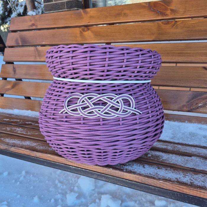 Кашпо из ротанга