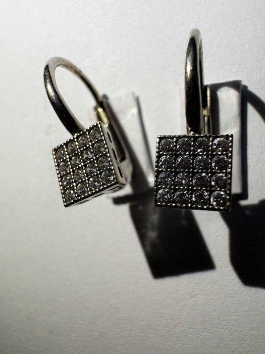 Cercei aur alb (efn) StarAmanet