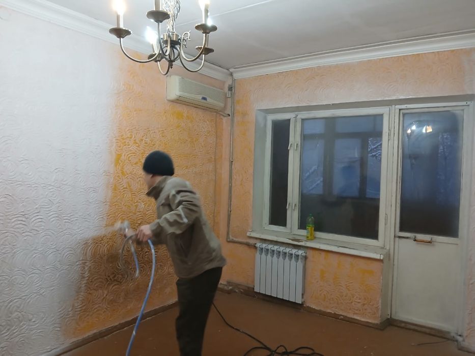 Аппаратпен үй іші, сырты бояу бар. бағасы келсіммен