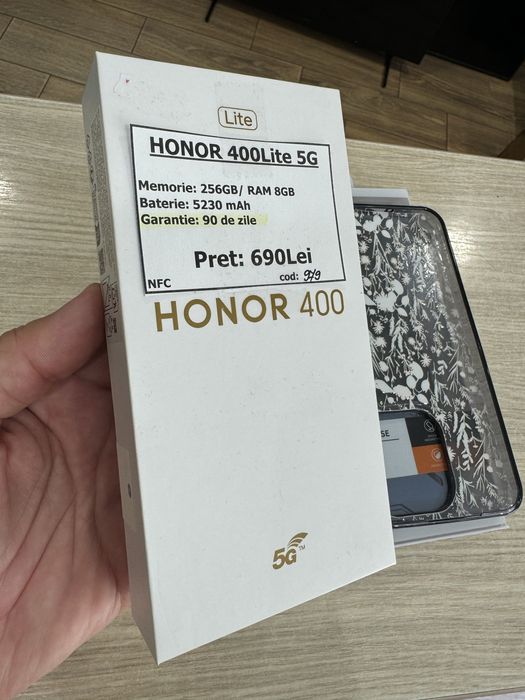 Telefon HONOR 400 Lite 5G 256GB/8GB impecabil