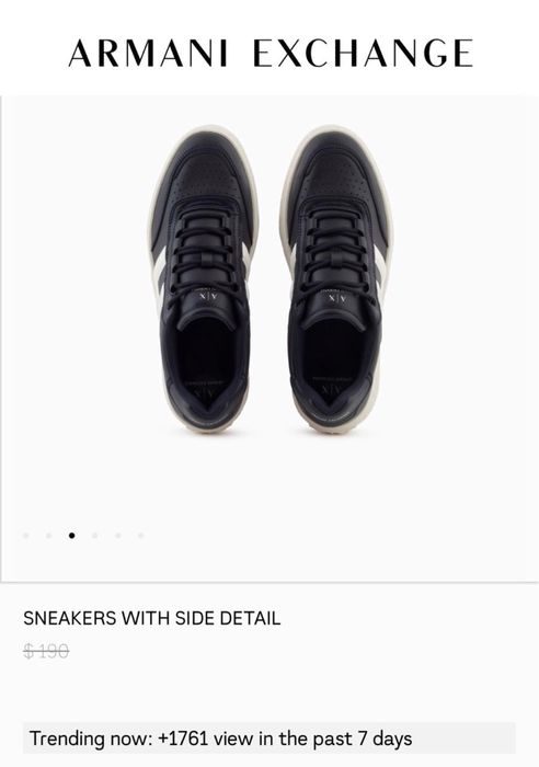 Оригинал Armani Exchange мужские кроссовки