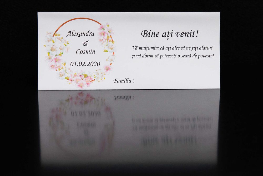 Invitatii si plicuri de masa botez si nunta