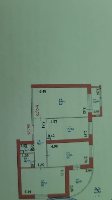 3 бөлмелі пәтер сатылады