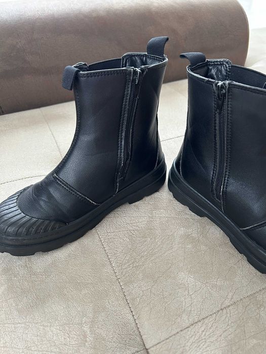 зимни ватирани кожени боти за момиче 34 номер