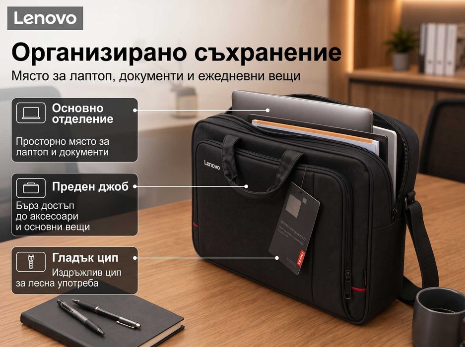 Чанта за лаптоп Lenovo TM200 ThinkPad 14-15.6 инча Водоустойчива бизнес чанта презрамка