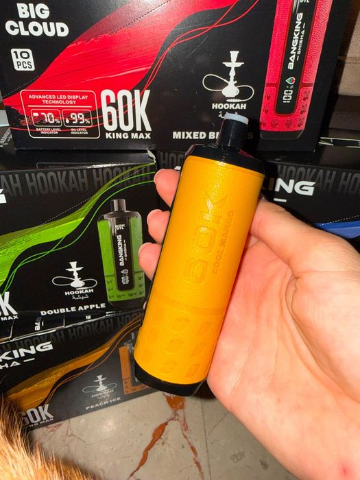 Pachet 2 Bucăți Vape 60.000 Puffs Shisha Reincarcabil Display