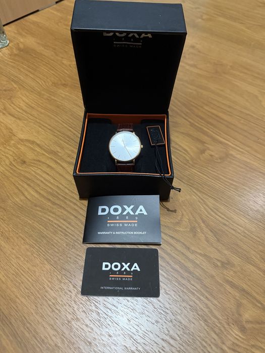 Ceas Doxa Barbatesc curea piele Sticla Safir