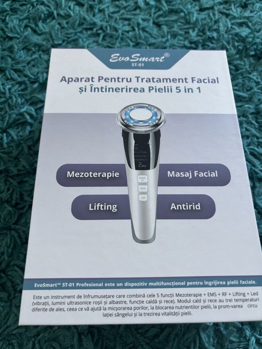 Aparat pentru tratament facial si intinerirea pielii 5 in 1 EvoSmart