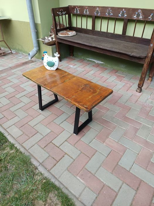 Masa cafea blat lemn recuperat