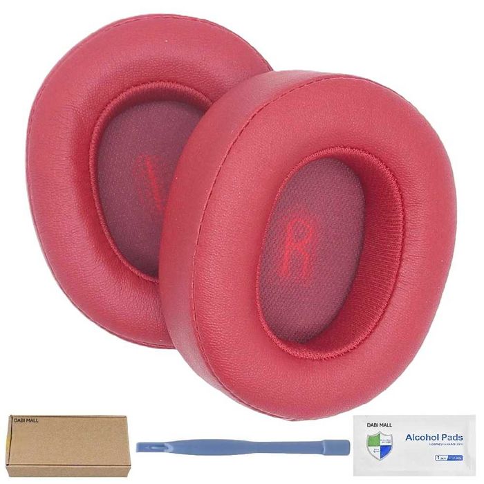 Set 2 bureti pentru casti JBL E55BT, Spuma cu memorie, Piele ecologica