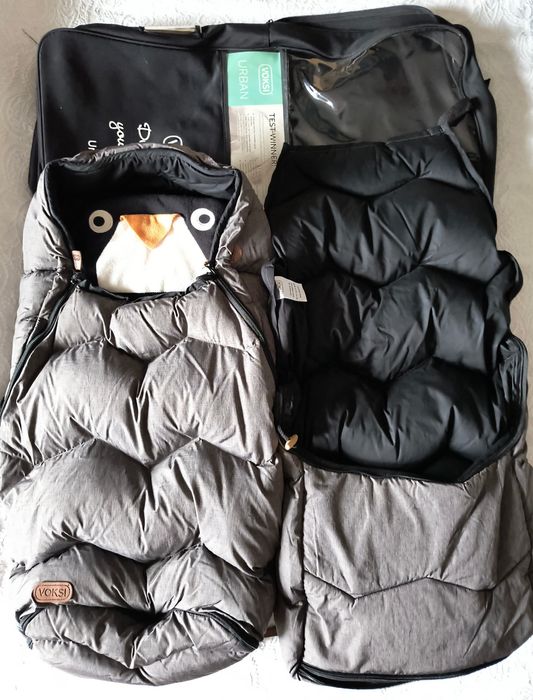 Voksi Urban, sac de iarnă extensibil, cu puf și lână, ca nou